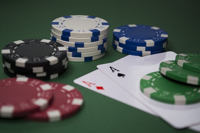 Playing Blackjack at casino